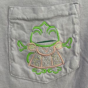 NWOT Disney’s Pascal (Tangled) embroidered pocket tee